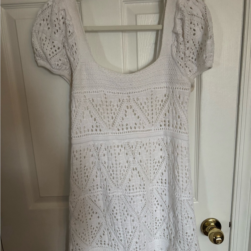 ZARA White Lace Dress